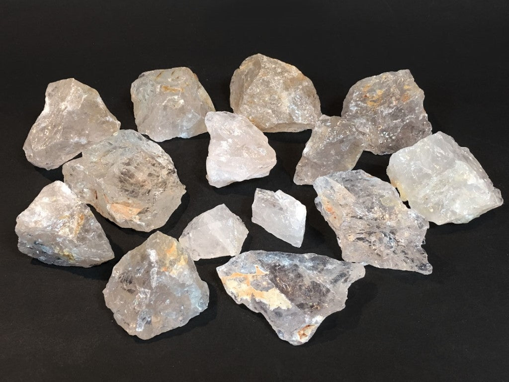 Bergkristal Stenen / Kristal Ruw A-Kwaliteit - 5 stenen van c.a. 4x4x3cm per stuk